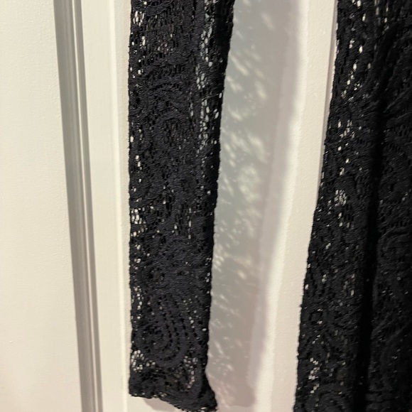 SHEER MESH SEE THROUGH DRESS WITH SLIT IN THE BACK BRAND NEW - Picture 12 of 13